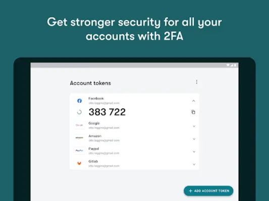 Authenticator android App screenshot 3
